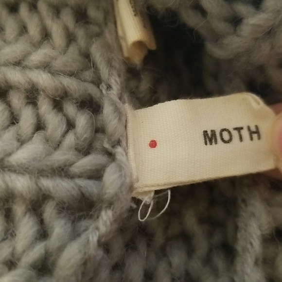 Moth (Anthropologie) Gray Cowl Neck slouchy sweater - Picture 8 of 8